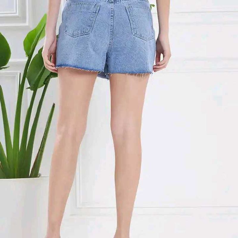 Light Wash Denim Shorts