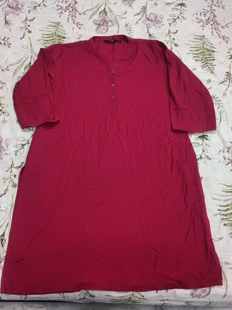 Maroon Kurta