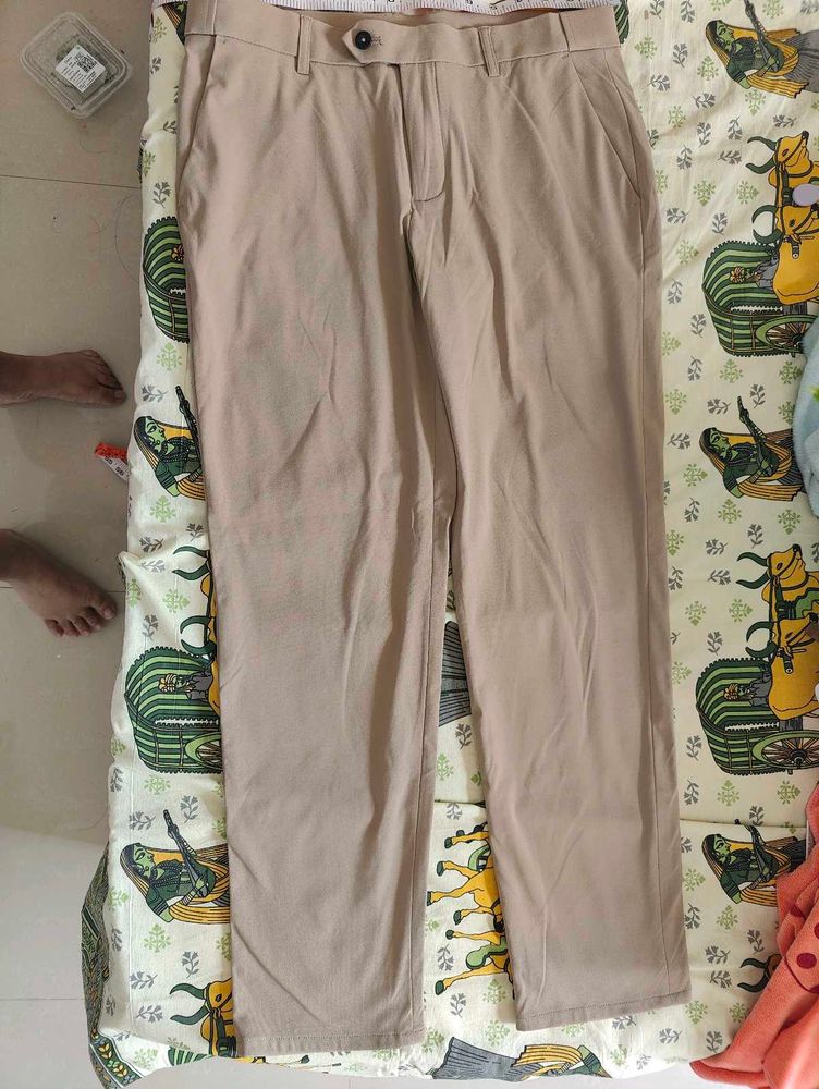 Men's Beige Casual Chinos