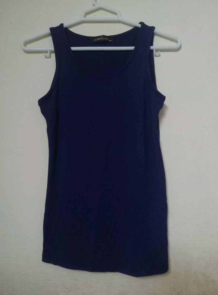 Classic Navy Blue Tank Top