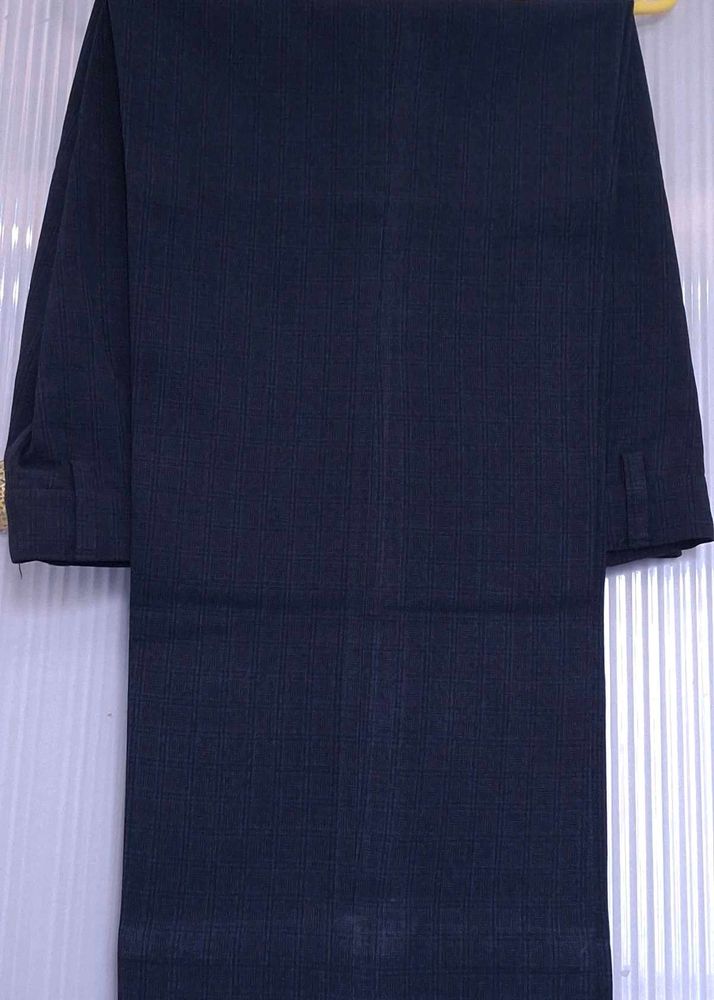 Men's Classic Navy Plaid Trousers