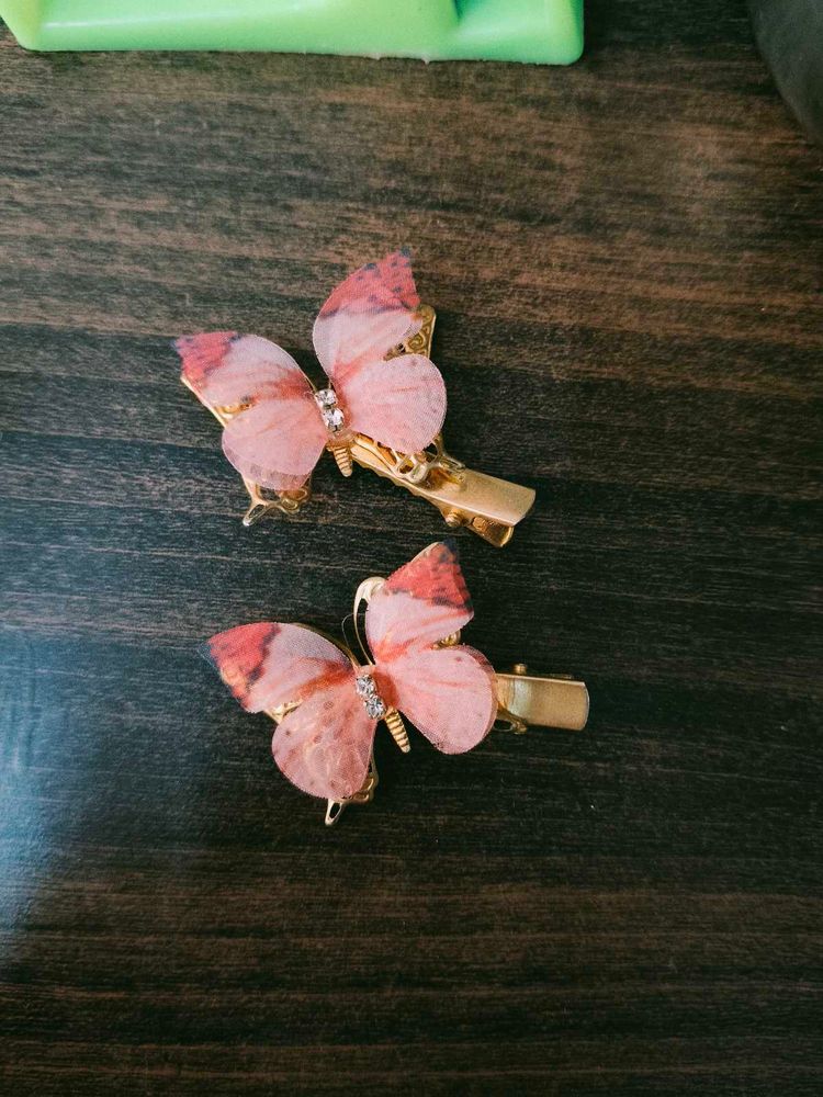 Cute Butterfly Hair Clips (Set of 2)
