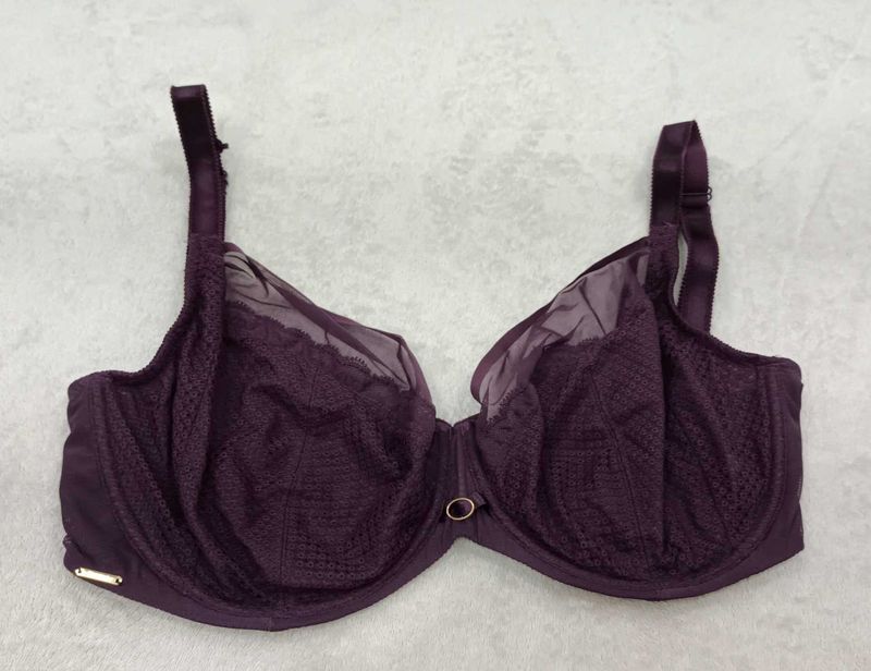 Plum Lace Full Coverage Bra...30G