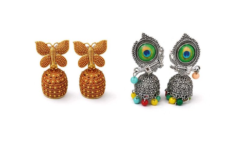Exquisite Jhumka Earrings - Pair Set