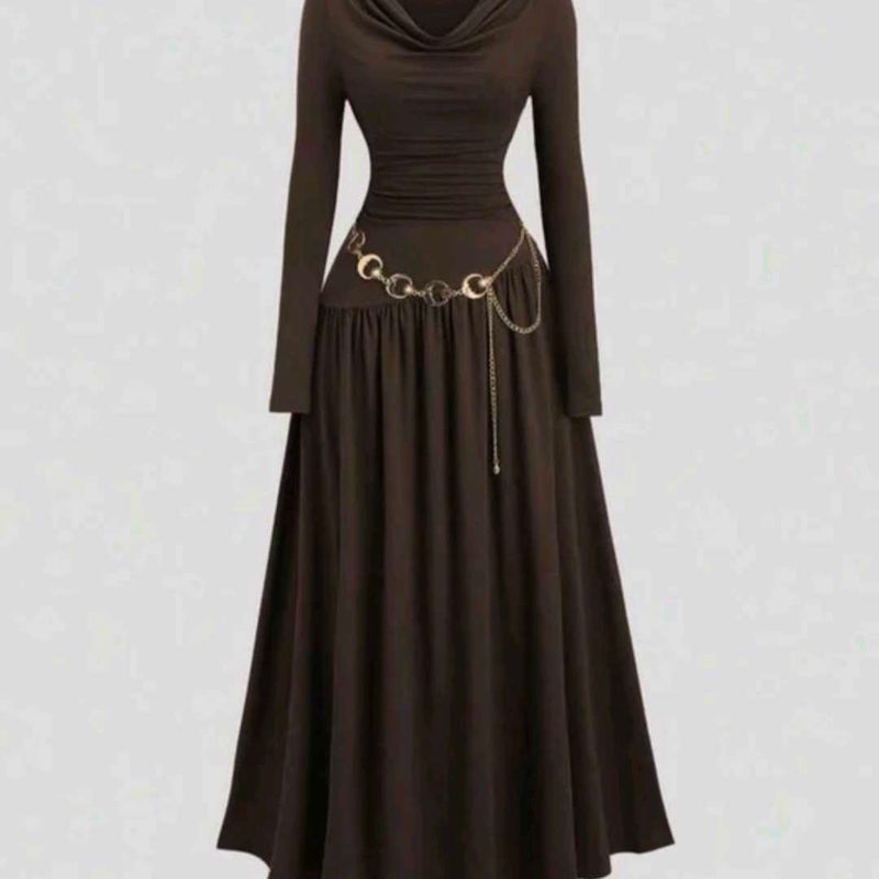 Elegant Long Sleeve Maxi Dress