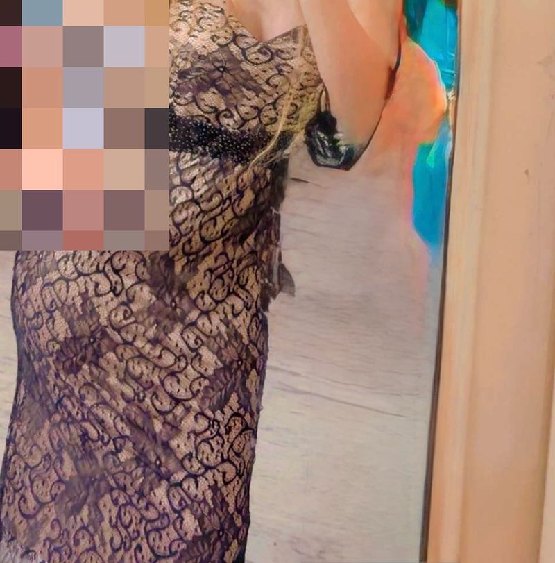 Elegant Lace Beaded Dress