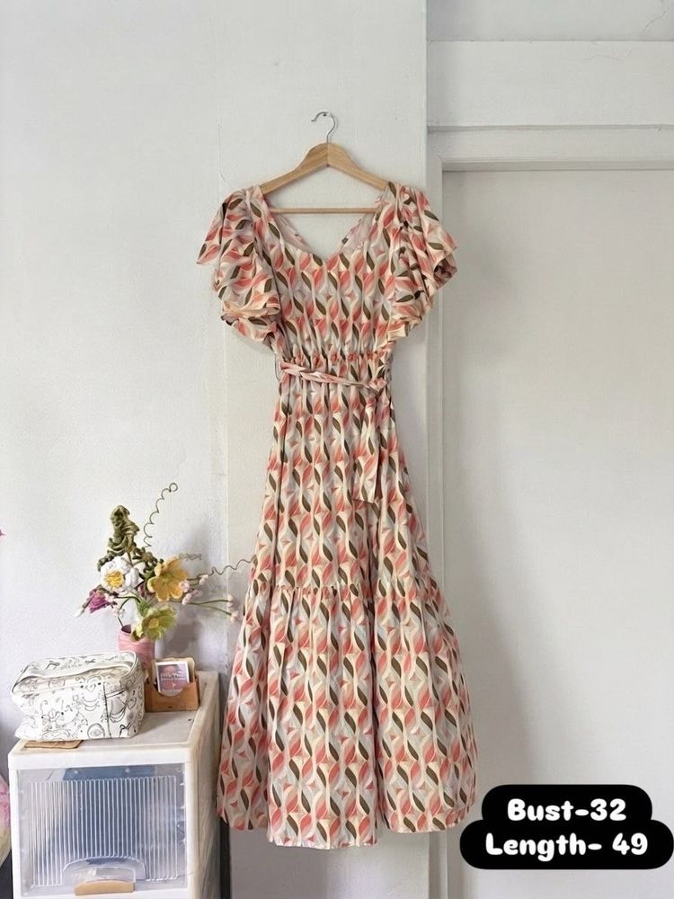 Boho Print Midi Dress
