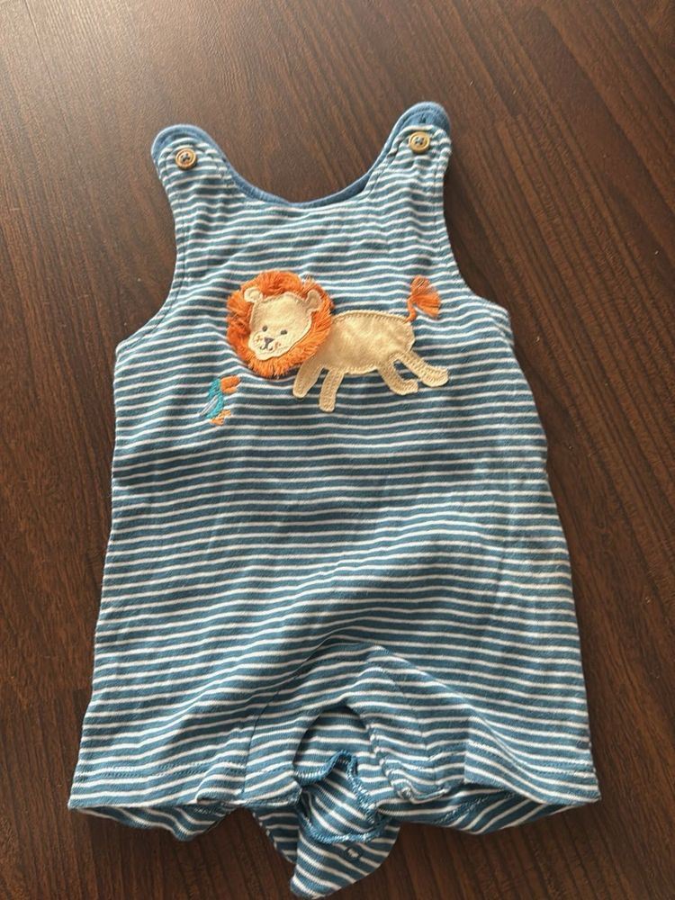 Cute Lion Striped Romper