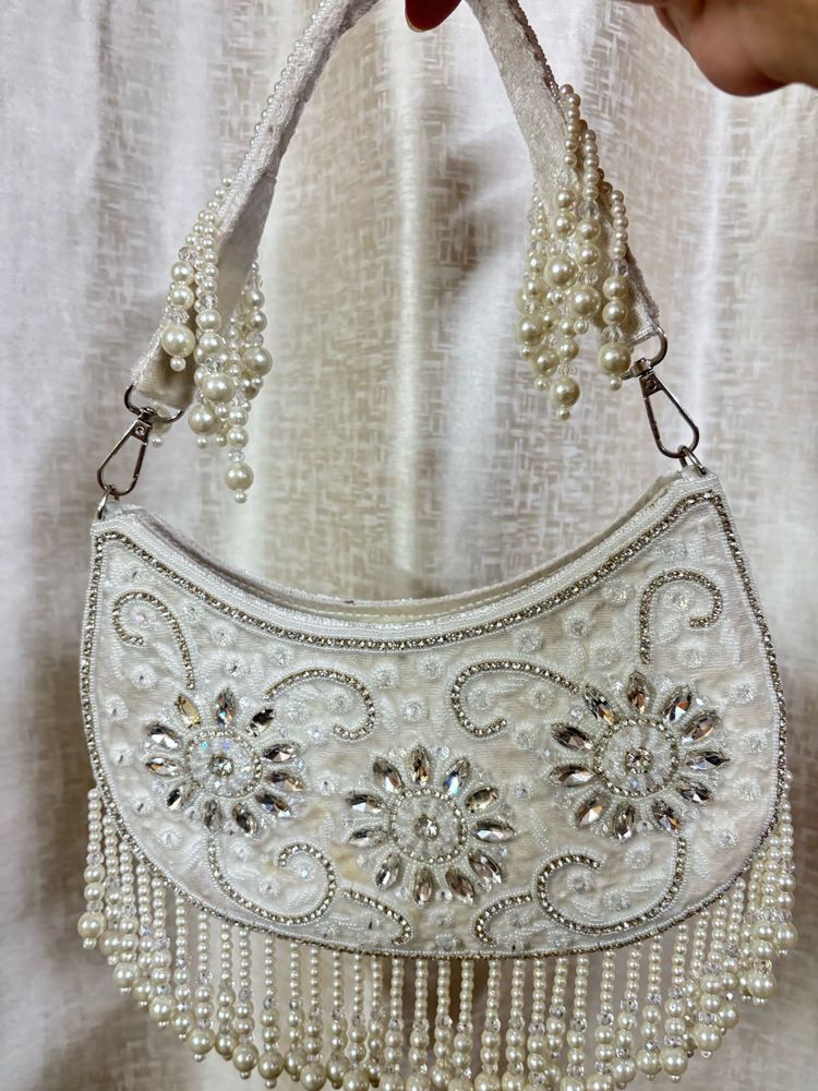 bridal crystal handbag