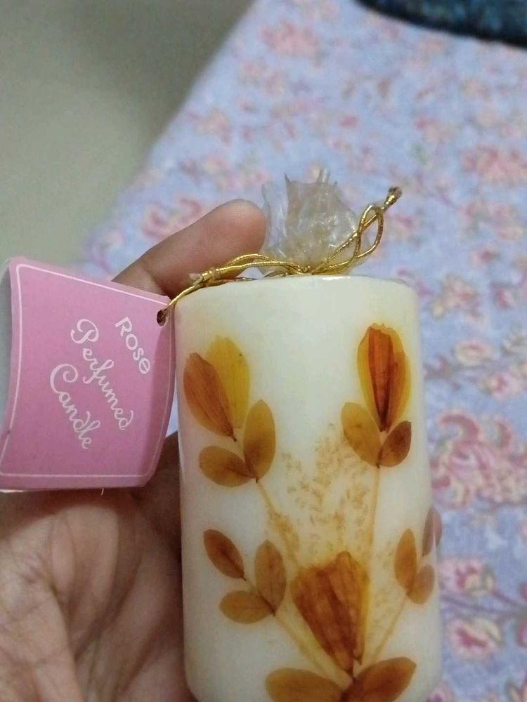 Rose Scented Decorative Candle