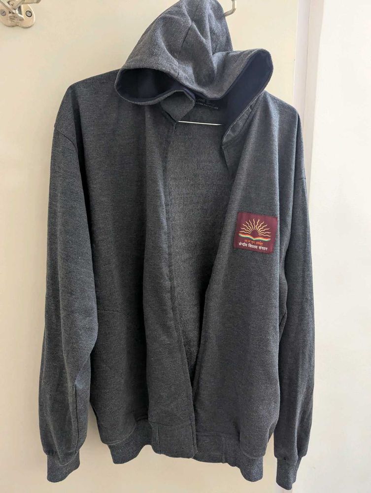 Men's Grey Hoodie winter wear