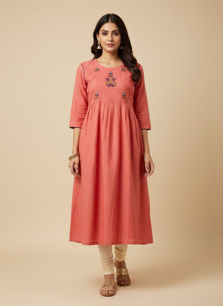 Elegant Embroidered Kurta for Women