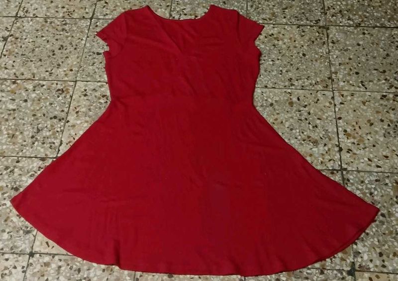 Stylish Red Fit &amp; Flare Top / Dress