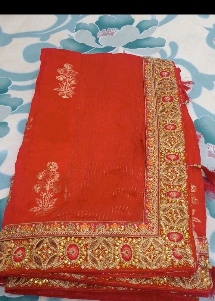 BEAUTIFUL RED ND PINK BLOUSE