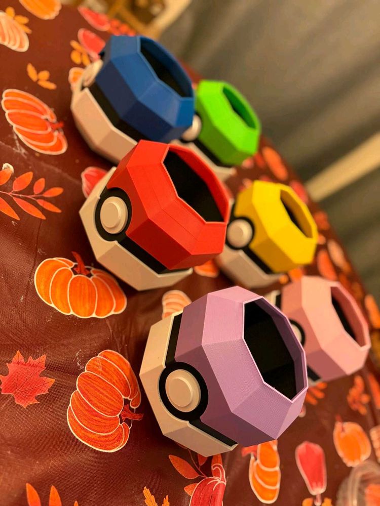 Poke Ball Inspired pokemon planters choose 1