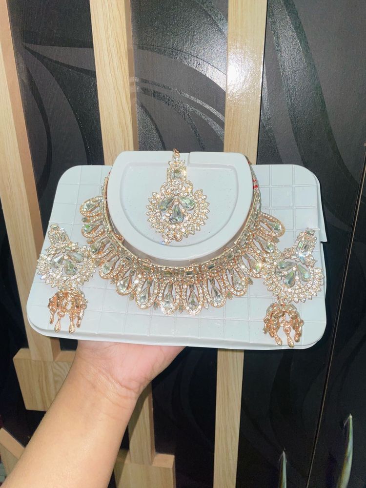 White stone Jewelry Set✨