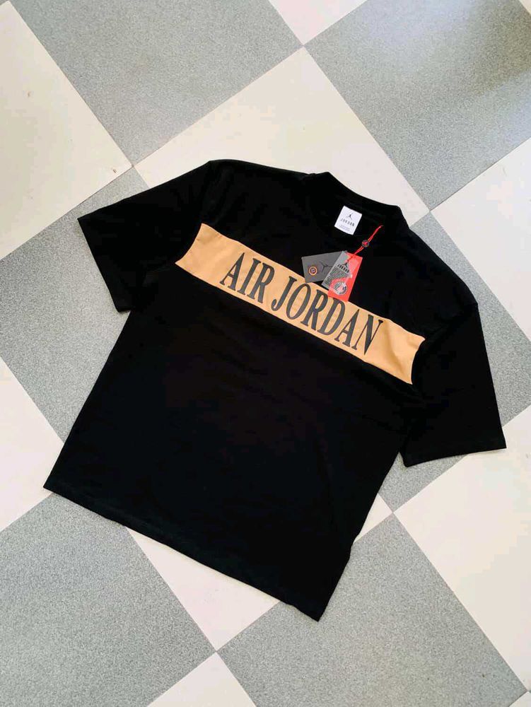 Premium New Air Jordan Black Oversized Tshirt