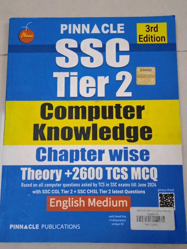 Pinnacle SSC Tier 2 Computer Knowledge Book