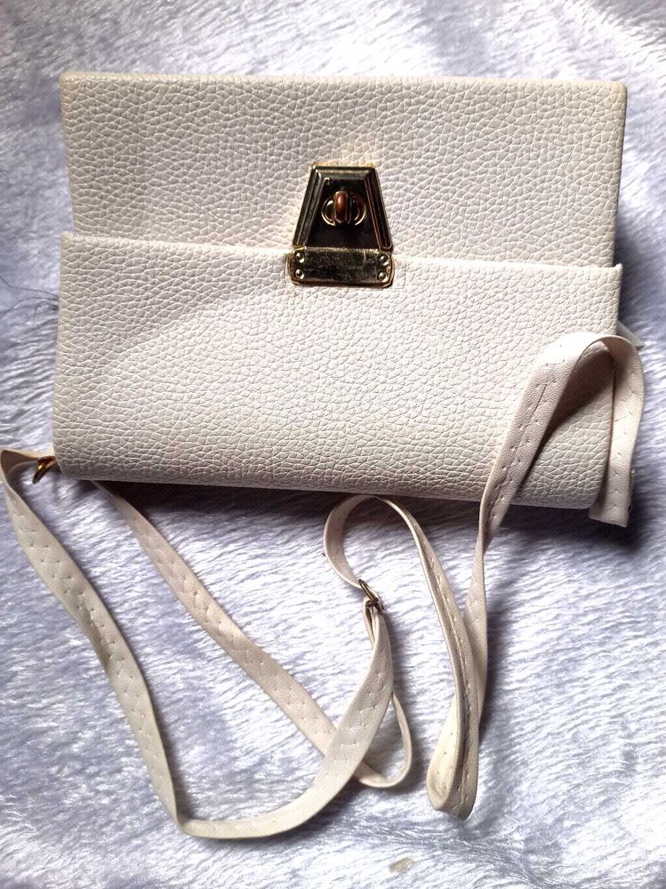 Elegant Cream Clutch Bag