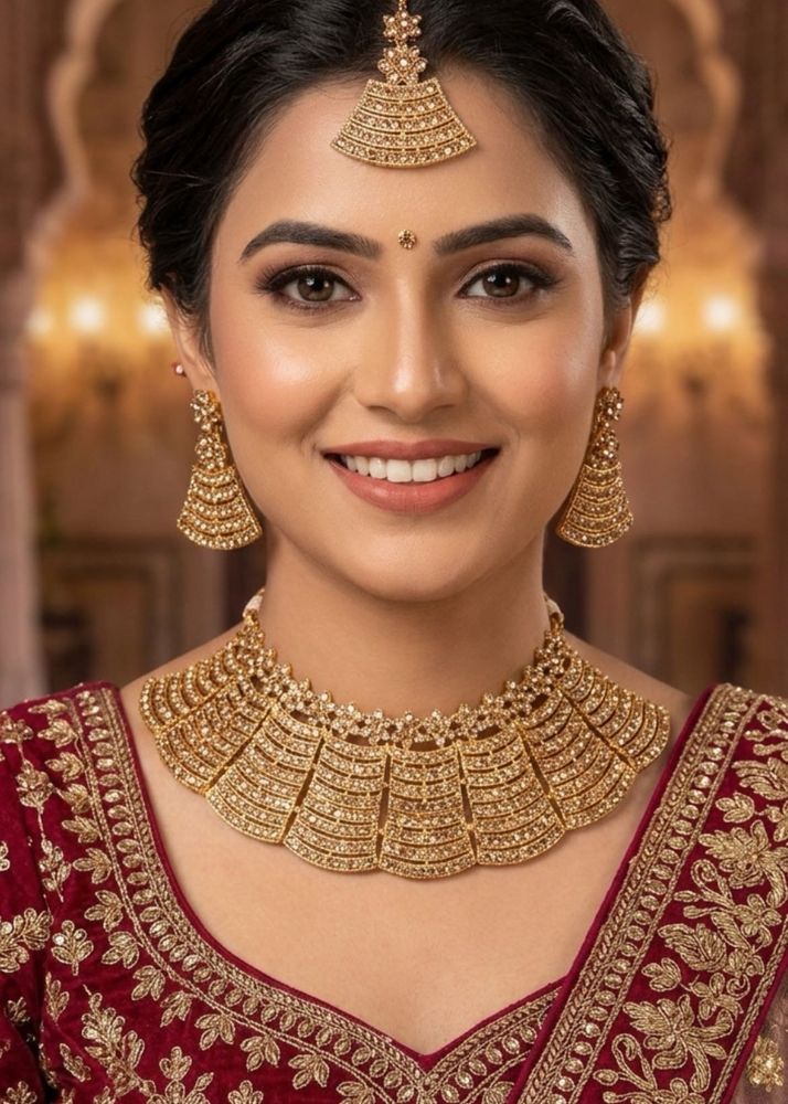 Bridal Gold Kundan Jewellery Set