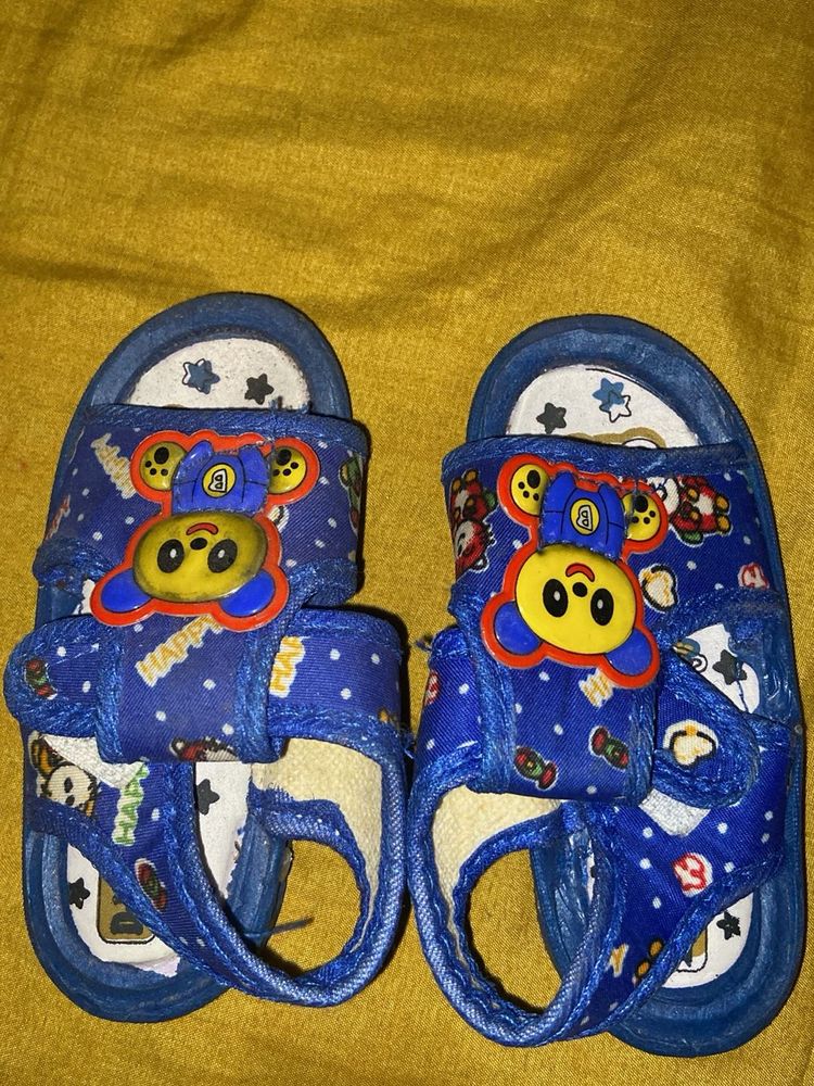Cute Blue Character Sandals