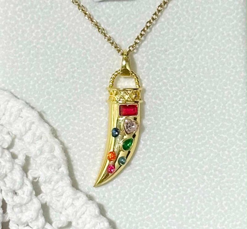 Unique Horn Pendant Necklace