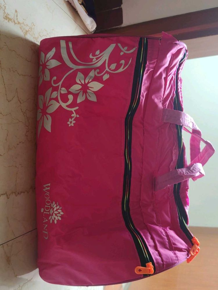 Pink Woodland Duffel Bag