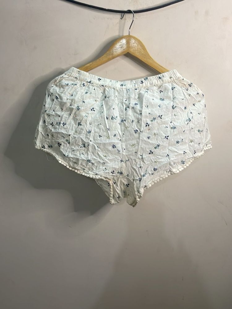 Cute Floral Pajama Shorts