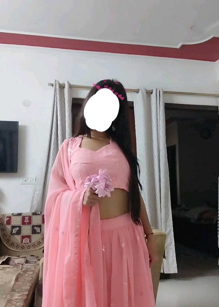 Beautiful Pink Lehenga Choli Set