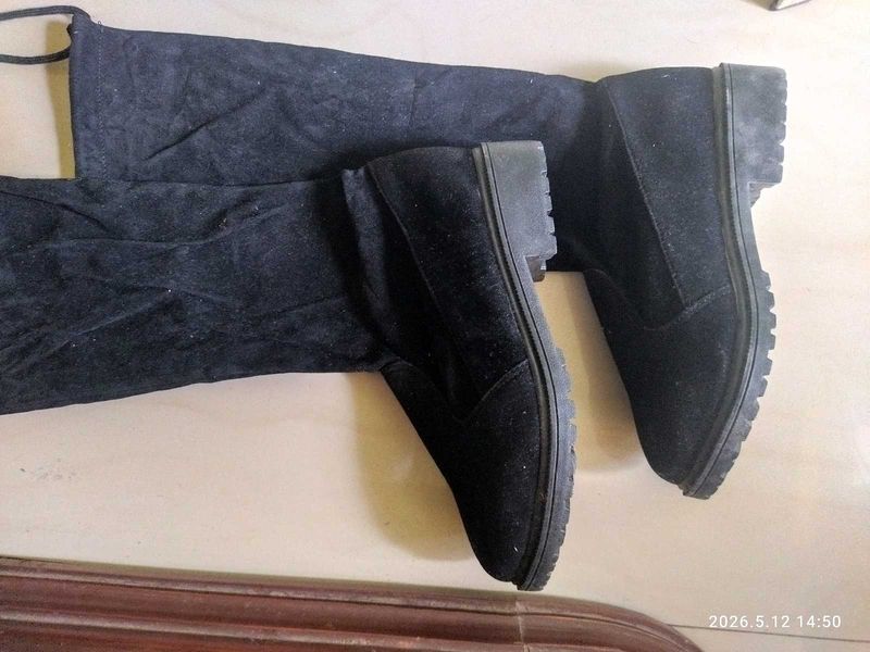 Black Suede Boots