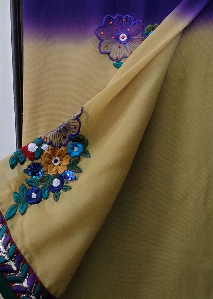 Dual Color Saree