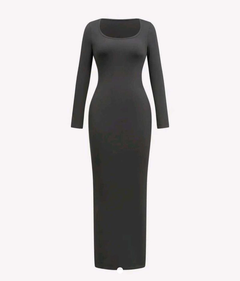 Bodycon  Long Sleeve Midi Dress