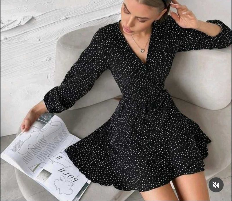 Chic Polka Dot Mini Dress