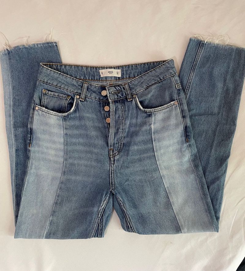 Stylish Two-Tone Denim Jeans