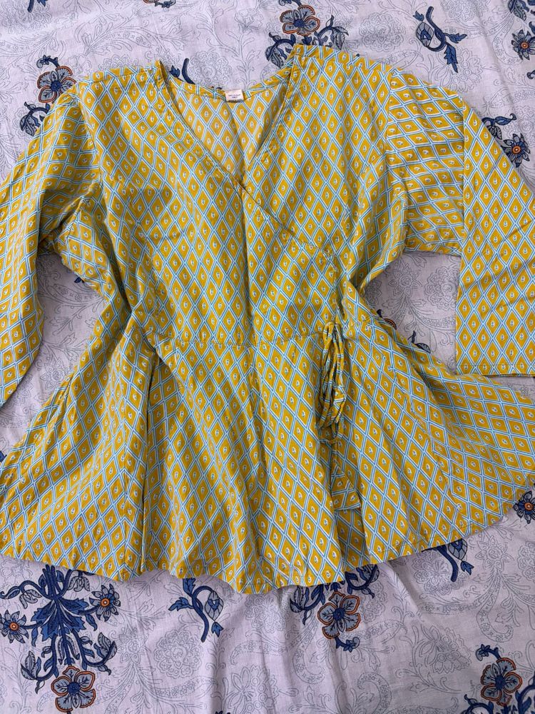 cute peplum kurti