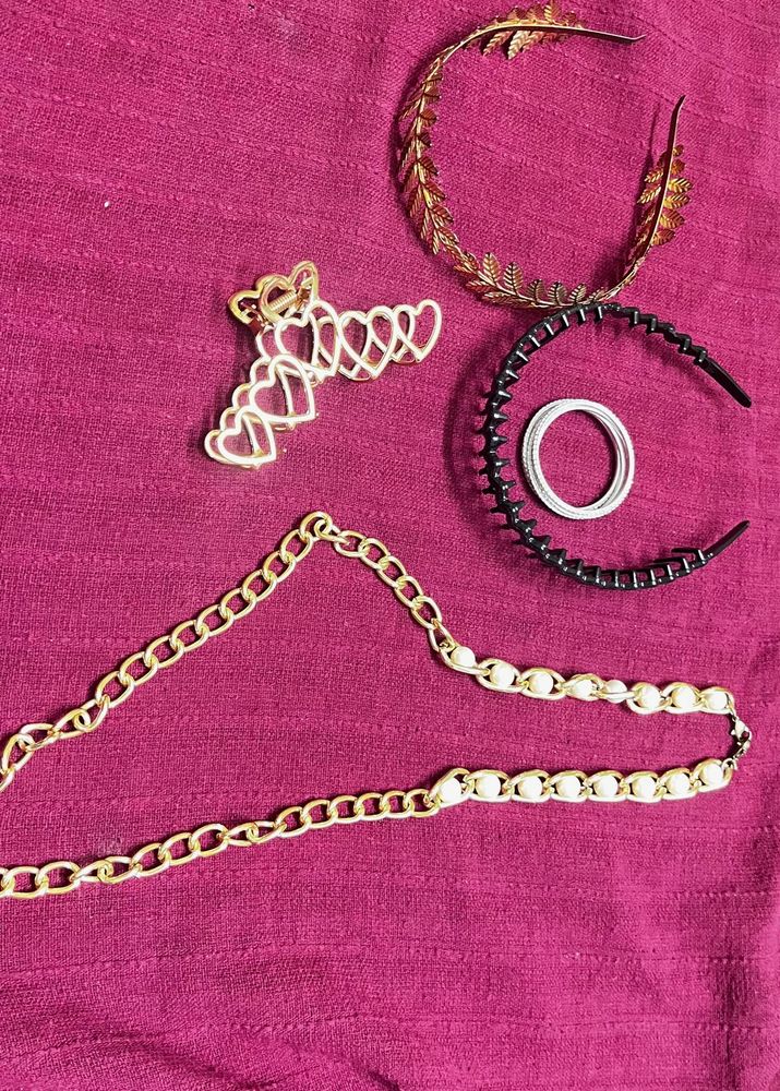 Hair Accessories neck chain combo