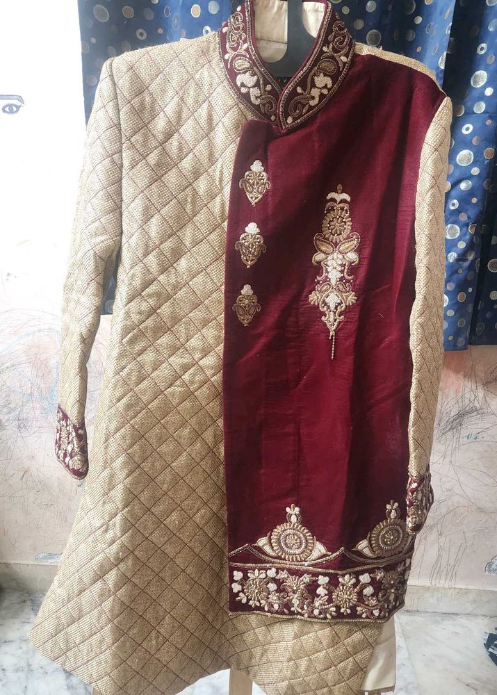 Elegant Embroidered Sherwani Style Kurta