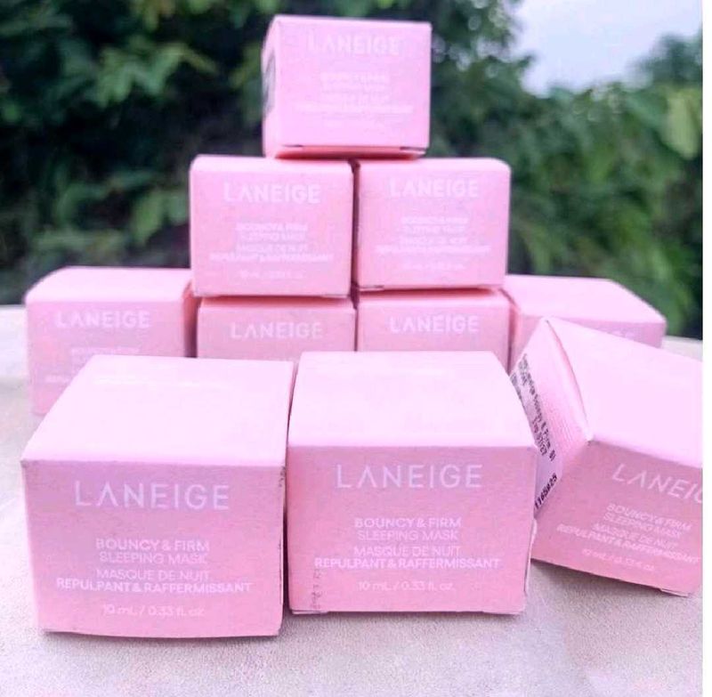 PACK OF 2 LANEIGE Bouncy&amp;Firm Face Sleeping Mask w