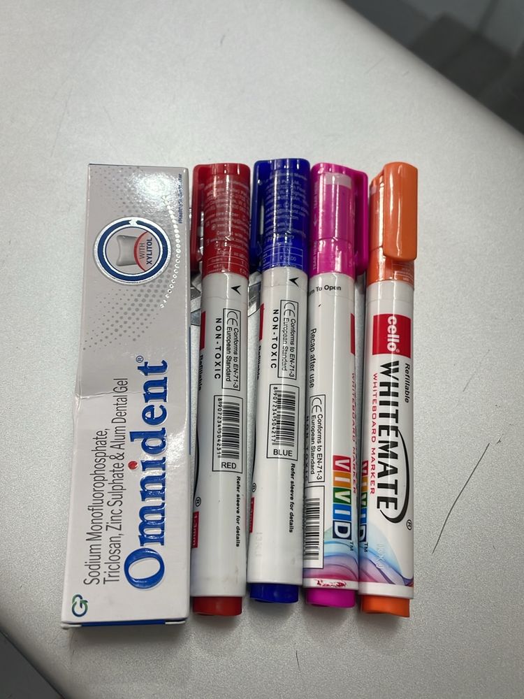 4 Whiteboard Marker With Free Paste