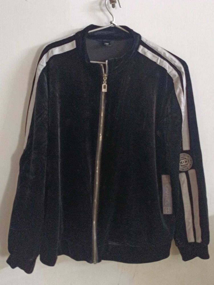 Stylish Black Velvet Jacket