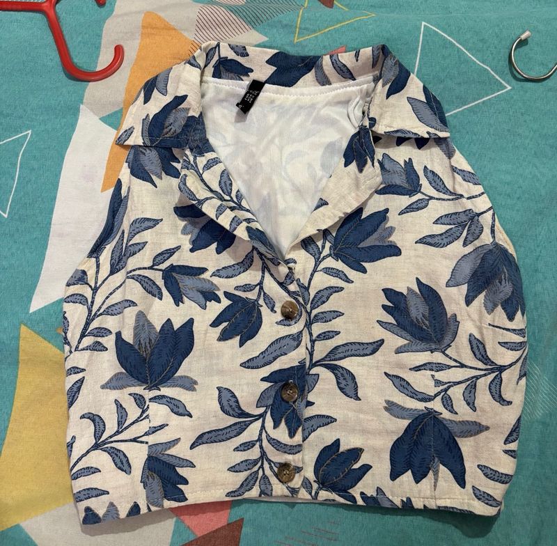 ZARA Basic Floral Printed Shirt