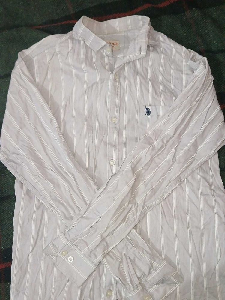 Men's Striped Button-Down Shirt