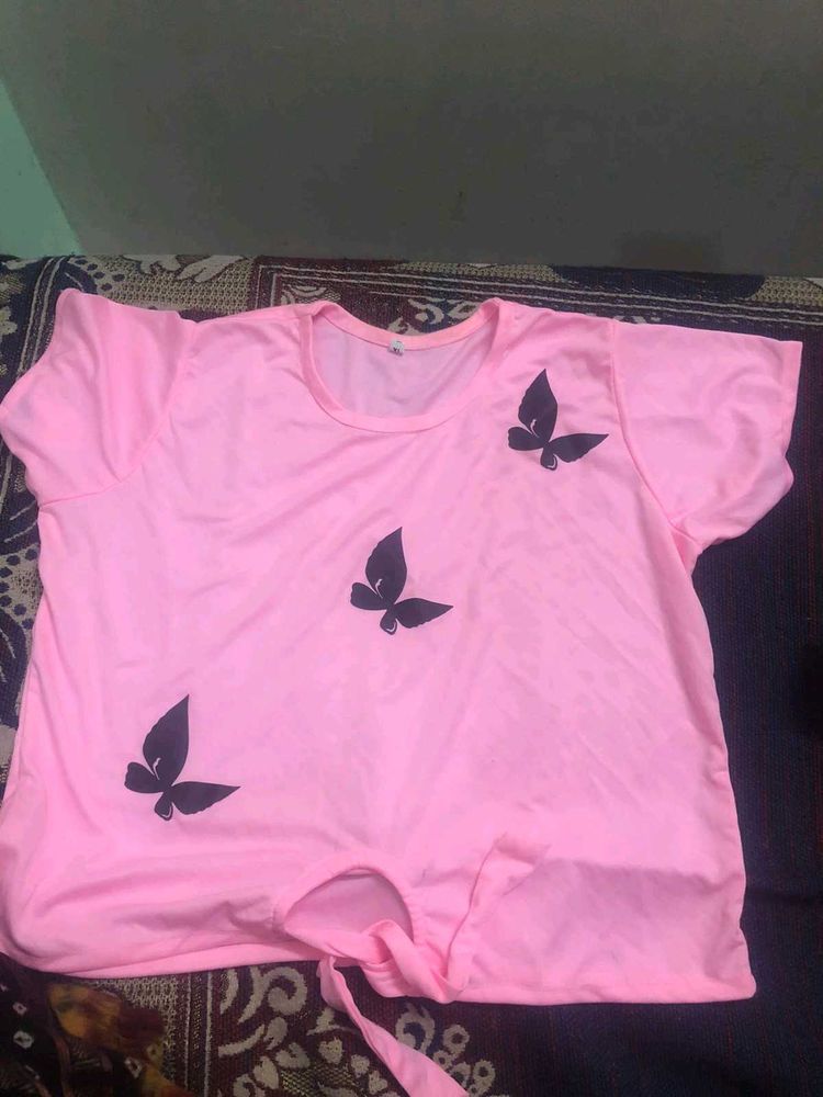 Cute Pink Butterfly T-Shirt