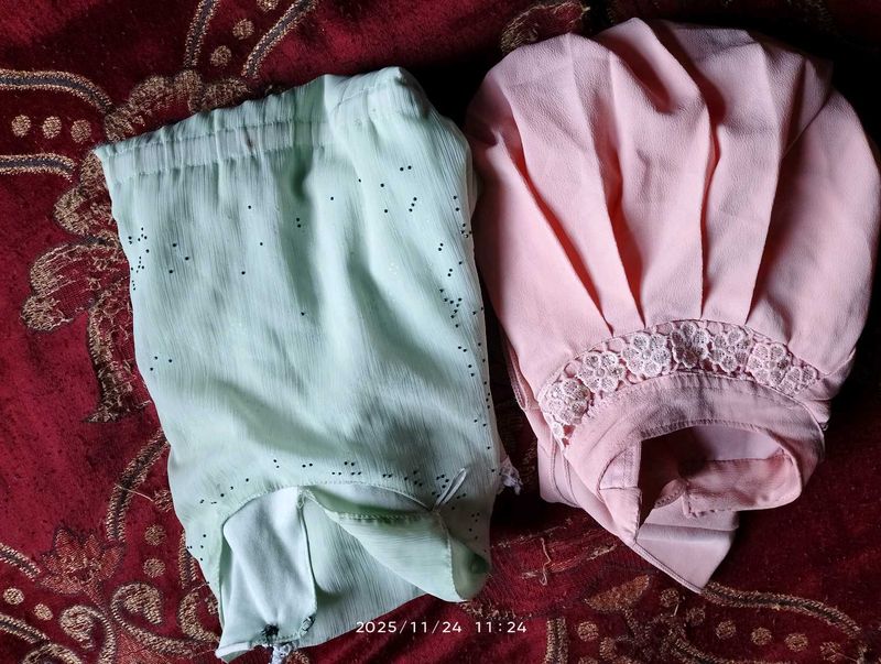 Two Stylish Tops and one skirt for 5to 7 year girl