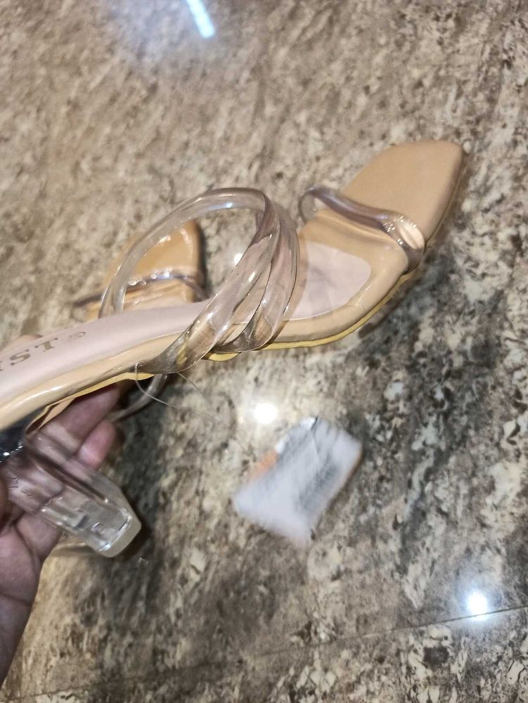 Clear Strap Heels