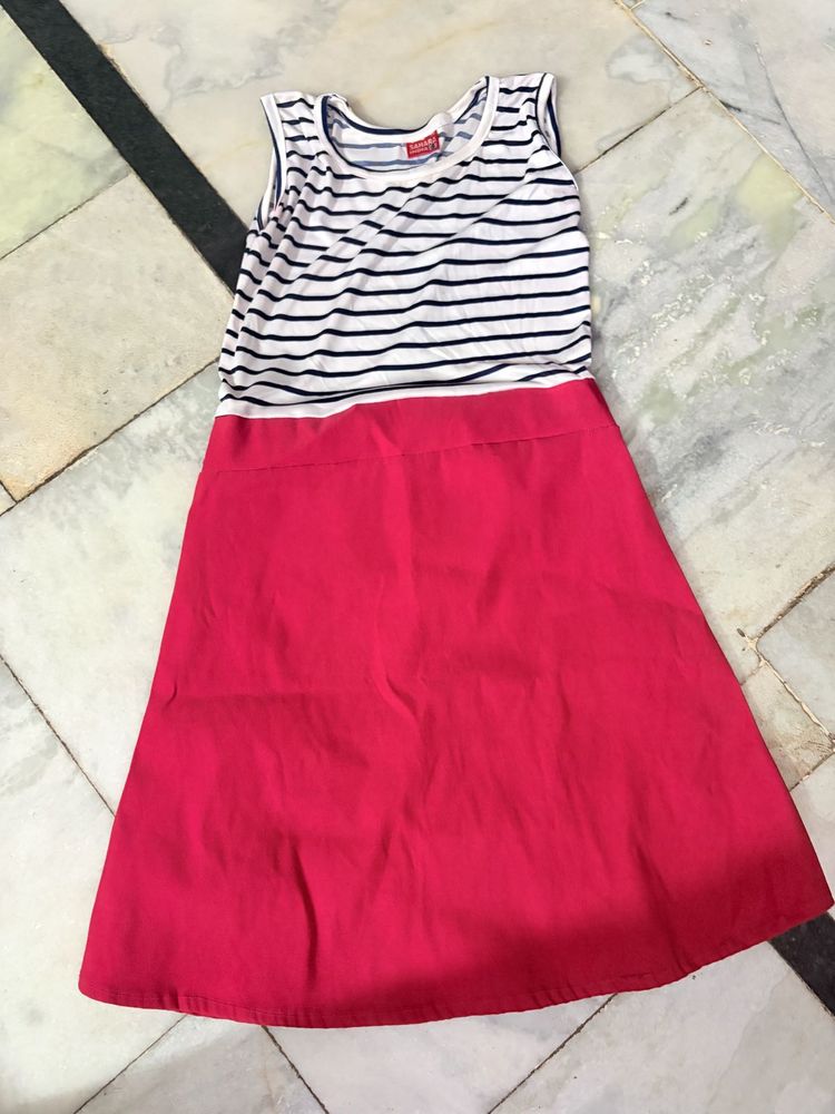 Striped Sleeveless Dress
