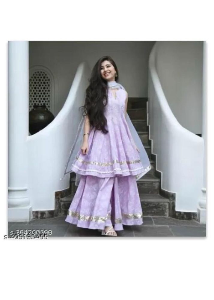 Lavender Kurta Palazzo Set