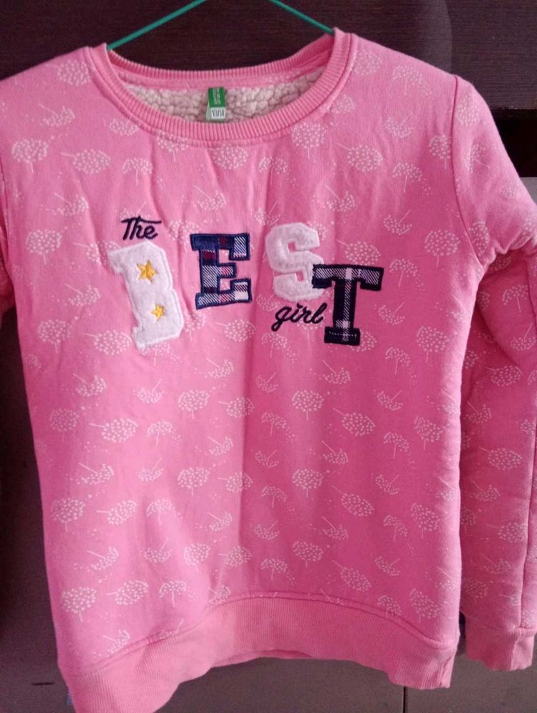 Cozy Pink "The BEST Girl" Sweatshirt