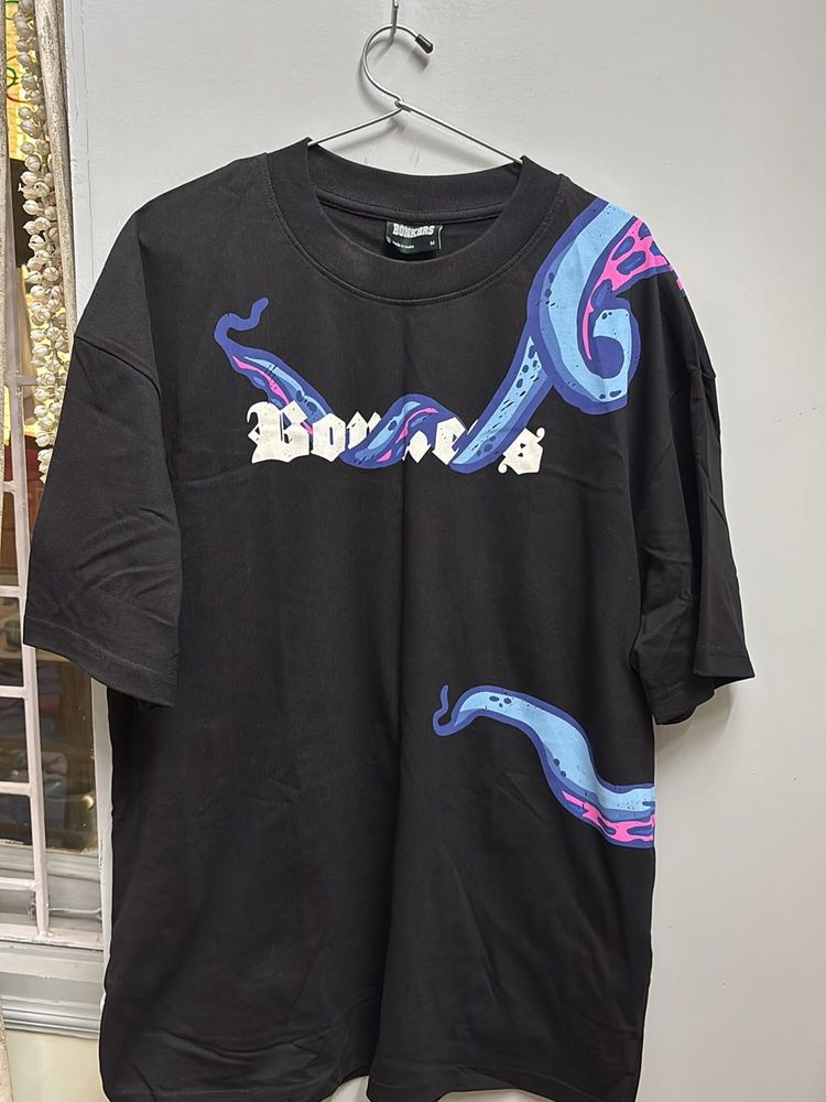 Black Graphic Print T-Shirt