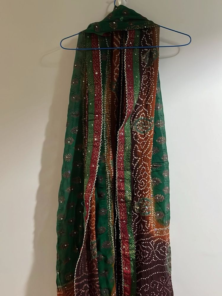 Navratri special Bandhani  Dupatta handcrafted